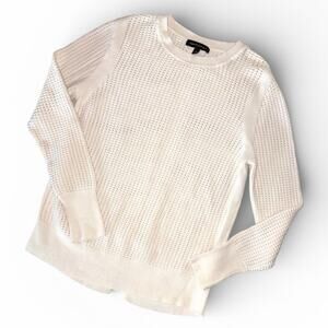 Banana Republic Open Knit Vented-Back Pullover Sweater size Small